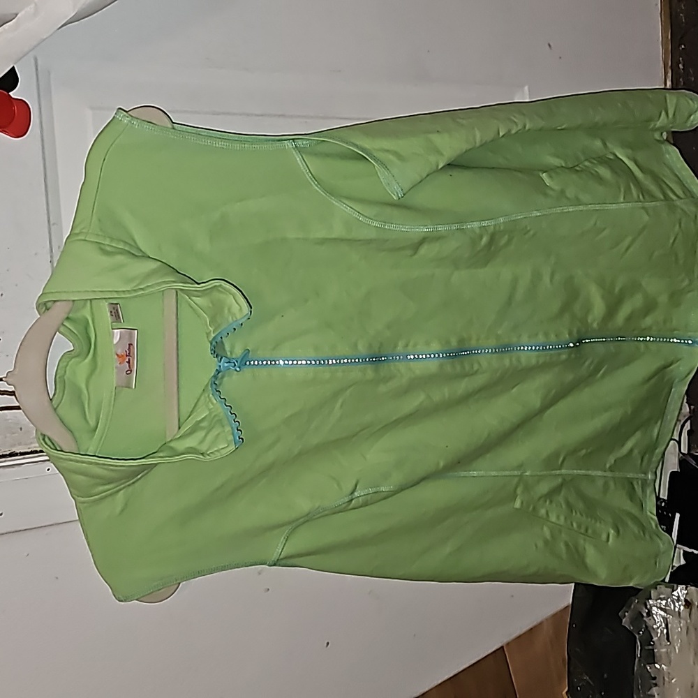 Quacker Factory rhinestone zipper vest